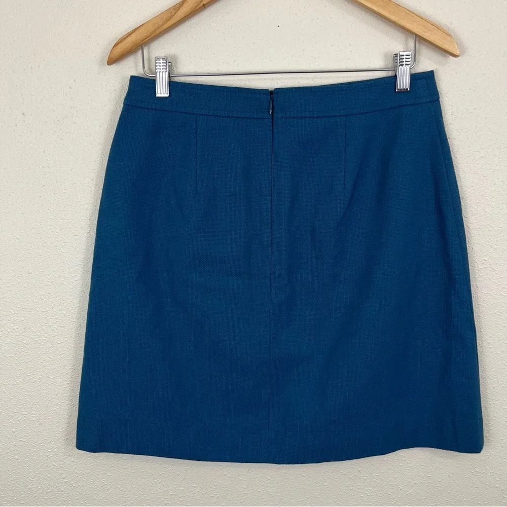 ANN TAYLOR NWT Textured Buttoned A-Line Skirt Womens Size 8 - Picture 3 of 6